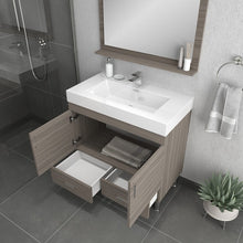 Load image into Gallery viewer, Alya Bath AT-8089-G Ripley 36 inch Gray Vanity with Sink