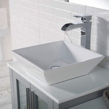 Load image into Gallery viewer, Blossom 001 36S 15 V Sydney 36 Inch Vanity with Ceramic Vessel Sink & Side Cabinet - Metal Grey