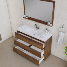 Load image into Gallery viewer, Alya Bath AB-MOA48-RW Paterno 48 inch Modern Freestanding Bathroom Vanity, Rosewood