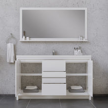 Load image into Gallery viewer, Alya Bath AB-MD660S-W Sortino 60 Single inch Modern Bathroom Vanity, White