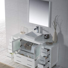 Load image into Gallery viewer, Blossom 001 60S2 01 V M Sydney 60 Inch Vanity with Ceramic Vessel Sink & Mirror - White