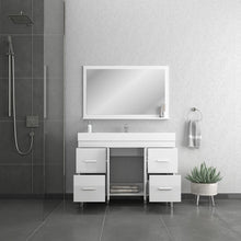 Load image into Gallery viewer, Alya Bath AT-8042-W Ripley 47 inch White Vanity with Sink