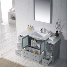 Load image into Gallery viewer, Blossom 001 54 15 C M Sydney 54 Inch Vanity with Ceramic Sink & Mirror - Metal Gray
