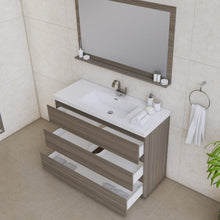 Load image into Gallery viewer, Alya Bath AB-MOA48-G Paterno 48 inch Modern Freestanding Bathroom Vanity, Gray