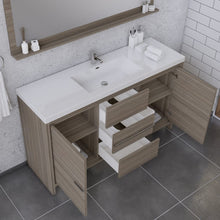 Load image into Gallery viewer, Alya Bath AB-MD660S-G Sortino 60 Single inch Modern Bathroom Vanity, Gray