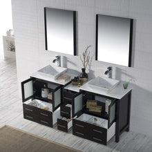 Load image into Gallery viewer, Blossom 001 72 02 V Sydney 72 Inch Vanity with Ceramic Double Vessel Sinks - Espresso