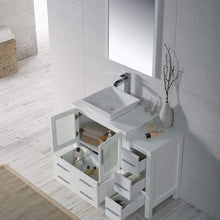 Load image into Gallery viewer, Blossom 001 42S 01 V Sydney 42 Inch Vanity with Ceramic Vessel Sink & Side Cabinet - White