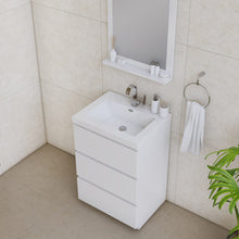 Load image into Gallery viewer, Alya Bath AB-MOA24-W Paterno 24 inch Modern Freestanding Bathroom Vanity, White