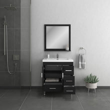 Load image into Gallery viewer, Alya Bath AT-8050-B Ripley 30 inch Black Vanity with Sink