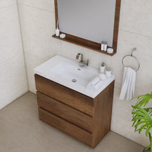 Load image into Gallery viewer, Alya Bath AB-MOA36-RW Paterno 36 inch Modern Freestanding Bathroom Vanity, Rosewood