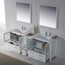 Load image into Gallery viewer, Blossom 001 84S1 01 C Sydney 84 Inch Vanity with Ceramic Double Sinks - White