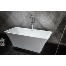 Load image into Gallery viewer, Lexora LD901167A1C0000 Vinter 67" Free Standing Acrylic Bathtub w/ Chrome Drain