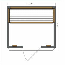 Load image into Gallery viewer, SUNRAY HL200K SIERRA INFRARED SAUNA 47" X 45" X 75"