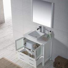 Load image into Gallery viewer, Blossom 001 36 01 V Sydney 36 Inch Vanity with Ceramic Vessel Sink - White
