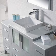 Load image into Gallery viewer, Blossom 001 54 15 V M Sydney 54 Inch Vanity with Ceramic Vessel Sink & Mirror - Metal Gray