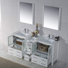 Load image into Gallery viewer, Blossom 001 72 01 C Sydney 72 Inch Vanity with Ceramic Double Sinks - White