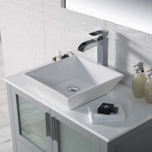 Load image into Gallery viewer, Blossom 001 36 15 V M Sydney 36 Inch Vanity with Ceramic Vessel Sink & Mirror - Metal Grey