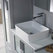 Load image into Gallery viewer, Blossom 001 102 15 V Sydney 102 Inch Vanity with Ceramic Double Vessel Sinks - Metal Gray