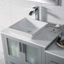 Load image into Gallery viewer, Blossom 001 42S 15 V Sydney 42 Inch Vanity with Ceramic Vessel Sink & Side Cabinet - Metal Grey