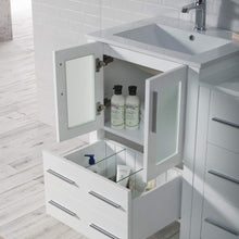 Load image into Gallery viewer, Blossom 001 60S1 01 C M Sydney 60 Inch Vanity with Ceramic Double Sinks & Mirrors - White