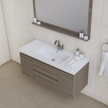 Load image into Gallery viewer, Alya Bath AB-MOF48-G Paterno 48 inch Modern Wall Mounted Bathroom Vanity, Gray
