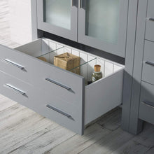 Load image into Gallery viewer, Blossom 001 42S 15 C M Sydney 42 Inch Vanity with Ceramic Sink & Mirror & Side Cabinet - Metal Grey