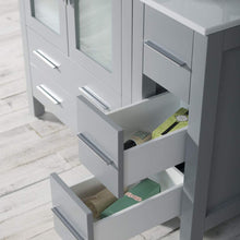 Load image into Gallery viewer, Blossom 001 42S 15 C M Sydney 42 Inch Vanity with Ceramic Sink & Mirror & Side Cabinet - Metal Grey
