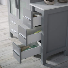 Load image into Gallery viewer, Blossom 001 42S 15 V Sydney 42 Inch Vanity with Ceramic Vessel Sink & Side Cabinet - Metal Grey