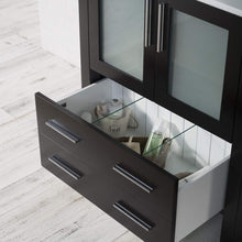 Load image into Gallery viewer, Blossom 001 42S 02 V M Sydney 42 Inch Vanity with Ceramic Vessel Sink & Mirror & Side Cabinet - Espresso