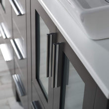 Load image into Gallery viewer, Blossom 001 60S1 02 V Sydney 60 Inch Vanity with Ceramic Double Vessel Sinks - Espresso