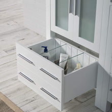 Load image into Gallery viewer, Blossom 001 60S1 01 V M Sydney 60 Inch Vanity with Ceramic Double Vessel Sinks & Mirrors - White