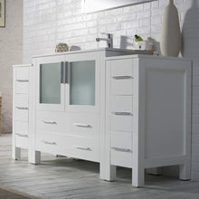 Load image into Gallery viewer, Blossom 001 60S2 01 C Sydney 60 Inch Vanity with Ceramic Sink - White