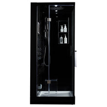 Load image into Gallery viewer, Maya Bath 203 Arezzo-Black-Left Steam Shower