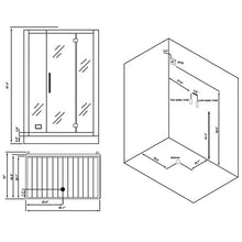 Load image into Gallery viewer, PLATINUM DZ972F8 STEAM SHOWER 59" X 32" X 87"
