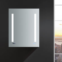 Load image into Gallery viewer, Fresca FMC012430-L Tiempo 24" Wide x 30" Tall Bathroom Medicine Cabinet w/ LED Lighting & Defogger