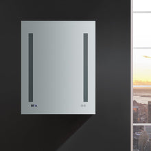 Load image into Gallery viewer, Fresca FMC012430-L Tiempo 24" Wide x 30" Tall Bathroom Medicine Cabinet w/ LED Lighting & Defogger