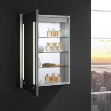 Load image into Gallery viewer, Fresca FMC012430-L Tiempo 24" Wide x 30" Tall Bathroom Medicine Cabinet w/ LED Lighting & Defogger