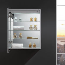 Load image into Gallery viewer, Fresca FMC012430-L Tiempo 24" Wide x 30" Tall Bathroom Medicine Cabinet w/ LED Lighting & Defogger