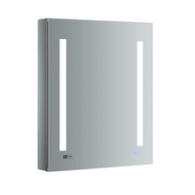 Load image into Gallery viewer, Fresca FMC012430-L Tiempo 24" Wide x 30" Tall Bathroom Medicine Cabinet w/ LED Lighting & Defogger