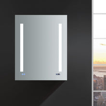 Load image into Gallery viewer, Fresca FMC012430-R Tiempo 24" Wide x 30" Tall Bathroom Medicine Cabinet w/ LED Lighting & Defogger