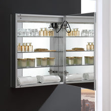 Load image into Gallery viewer, Fresca FMC012430-R Tiempo 24" Wide x 30" Tall Bathroom Medicine Cabinet w/ LED Lighting & Defogger