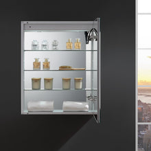 Load image into Gallery viewer, Fresca FMC012430-R Tiempo 24" Wide x 30" Tall Bathroom Medicine Cabinet w/ LED Lighting & Defogger