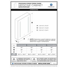 Load image into Gallery viewer, Fresca FMC013636 Tiempo 36" Wide x 36" Tall Bathroom Medicine Cabinet w/ LED Lighting & Defogger