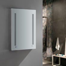 Load image into Gallery viewer, Fresca FMC012436-L Tiempo 24" Wide x 36" Tall Bathroom Medicine Cabinet w/ LED Lighting & Defogger