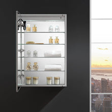 Load image into Gallery viewer, Fresca FMC012436-L Tiempo 24" Wide x 36" Tall Bathroom Medicine Cabinet w/ LED Lighting & Defogger