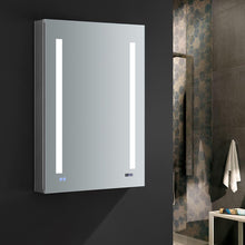 Load image into Gallery viewer, Fresca FMC012436-R Tiempo 24" Wide x 36" Tall Bathroom Medicine Cabinet w/ LED Lighting & Defogger