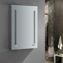 Load image into Gallery viewer, Fresca FMC012436-R Tiempo 24" Wide x 36" Tall Bathroom Medicine Cabinet w/ LED Lighting & Defogger