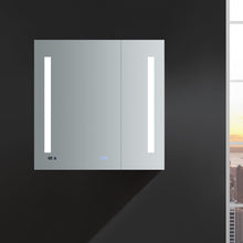 Load image into Gallery viewer, Fresca FMC013030 Tiempo 30" Wide x 30" Tall Bathroom Medicine Cabinet w/ LED Lighting & Defogger