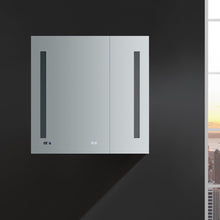 Load image into Gallery viewer, Fresca FMC013030 Tiempo 30" Wide x 30" Tall Bathroom Medicine Cabinet w/ LED Lighting & Defogger