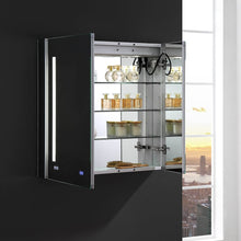 Load image into Gallery viewer, Fresca FMC013030 Tiempo 30" Wide x 30" Tall Bathroom Medicine Cabinet w/ LED Lighting & Defogger